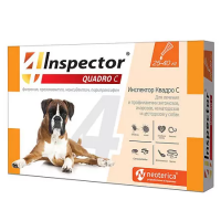 Inspector Quadro C Капли на холку для собак 25-40 кг пипетка