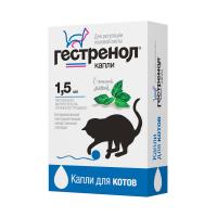Капли для котов для регуляции половой охоты Астрафарм Гестренол 1,5 мл