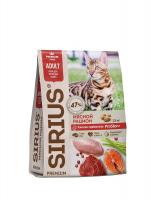 Sirius сухой корм для кошек Мясной рацион 1,5 кг