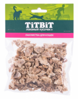 TiTBiT лакомство для кошек высушенные воздушные кусочки бараньего легкого - 10 г