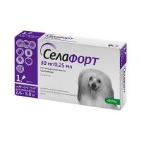 Противопаразитное средство для собак (2,6-5 кг) Селафорт 30 мг 12%