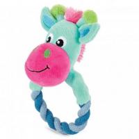 Игрушка Триол PUPPY для щенков мягкая "Жираф с кольцом", d90/170мм (0,07 кг.)