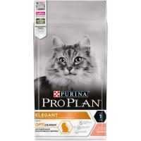 Сухой корм для взрослых кошек для здоровья шерсти и кожи Pro Plan Elegant с лососем 1,5 кг