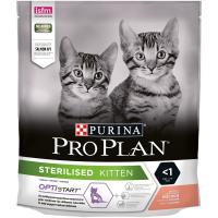 Сухой корм для стерилизованных котят Pro Plan Sterilised OptiStart с лососем 400 г