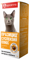 Суспензия антигельминтик для кошек Apicenna Празицид Плюс 7 мл