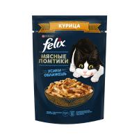 Влажный корм для взрослых кошек Felix Мясные Ломтики с курицей в соусе 75 г