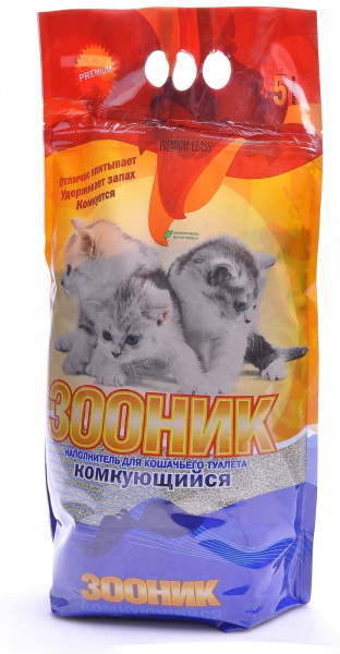 Комкующийся наполнитель, 5л