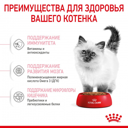 Royal Canin Kitten — сухой корм для котят 4–12 месяцев, 300 г