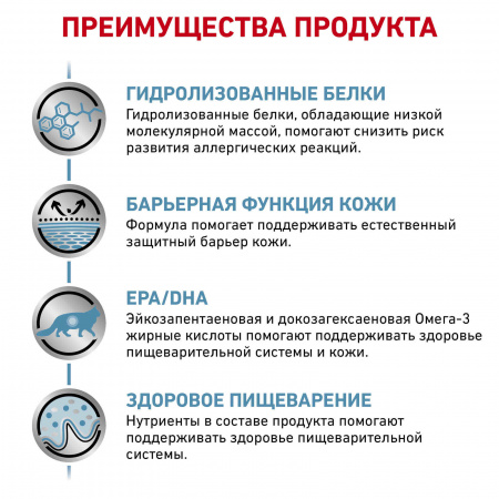 Для кошек с пищевой аллергией 500 г