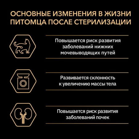 Для стерилизованных кошек и кастрированных котов, для поддержания органов чувств, с высоким содержанием лосося 400 г